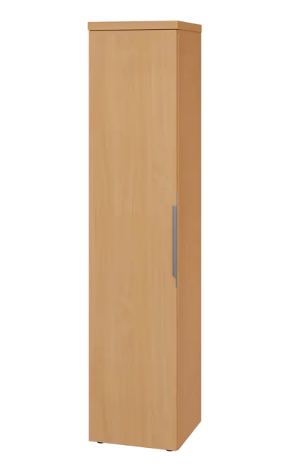 SIN 5 - 4D kancelářská skříň, 1-dveřová, levá, 1820x400x400, buk royal